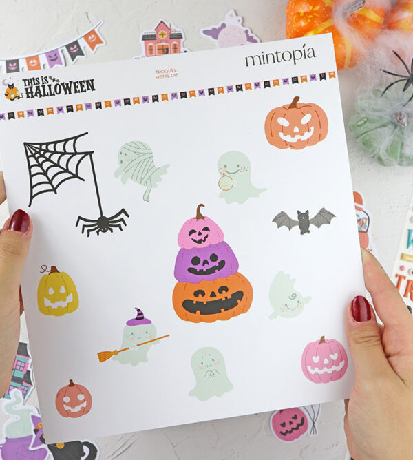 Set de troqueles Calabazas y fantasmas de Mintopía