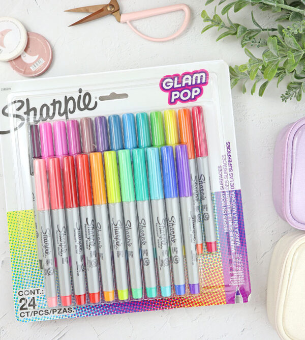 Set de 24 rotuladores de punta fina Glam Pop de Sharpie