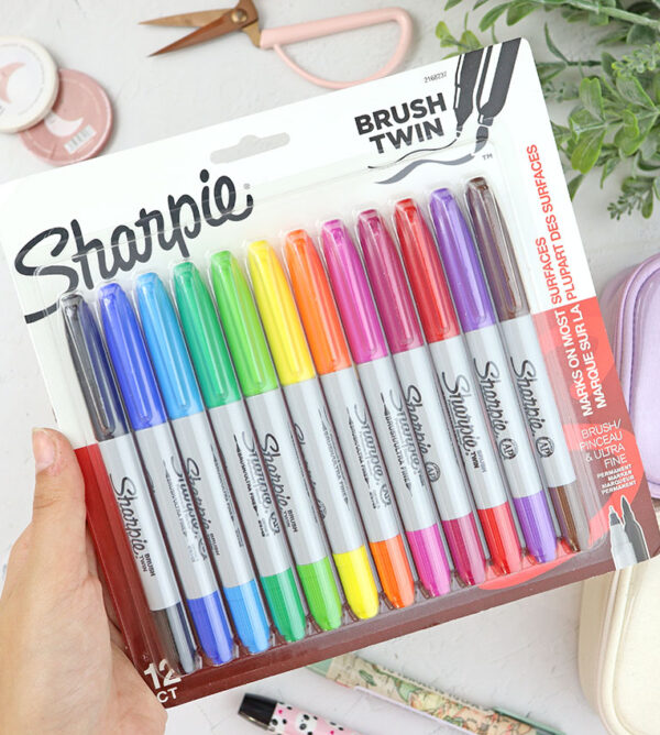 Set de 12 rotuladores permanentes de Doble Punta de Sharpie