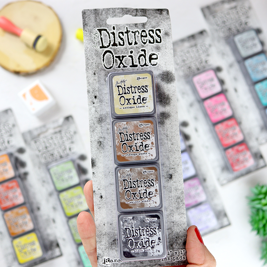 Kit mini tintas Neutros Distress Oxide de Ranger