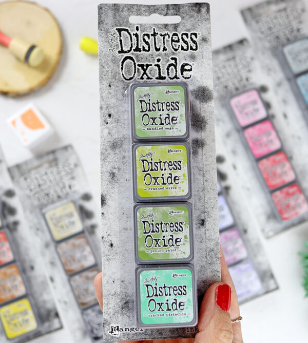 Kit mini tintas Verdes Distress Oxide de Ranger