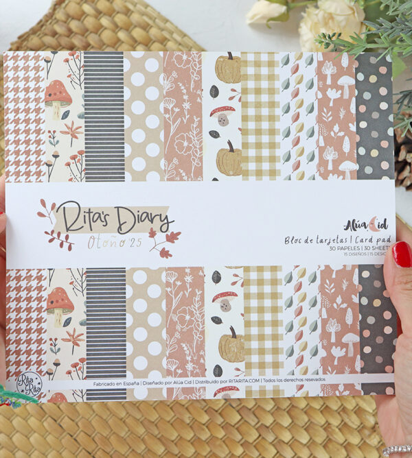 Bloc de tarjetas Otoño para Rita's Diary de Alúa Cid