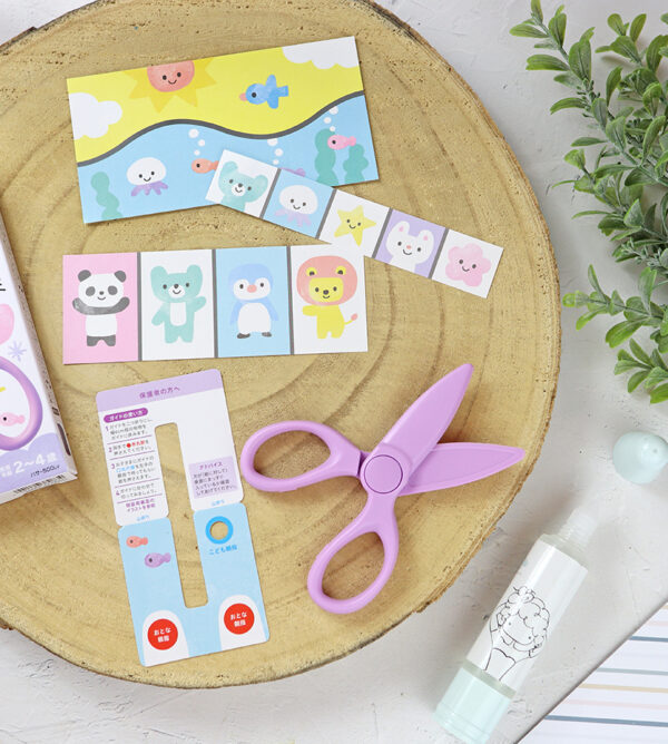 Tijera infantil Lila Pastel de Kokuyo