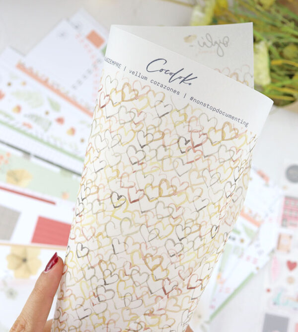 Papel vegetal Corazones de Cocoloko