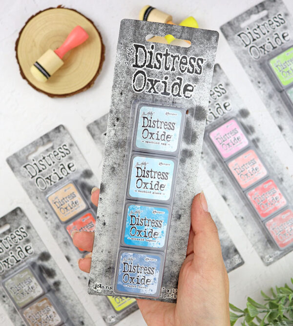 Kit mini tintas Fríos Distress Oxide de Ranger