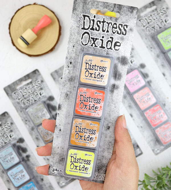 Kit mini tintas Cálidos Distress Oxide de Ranger