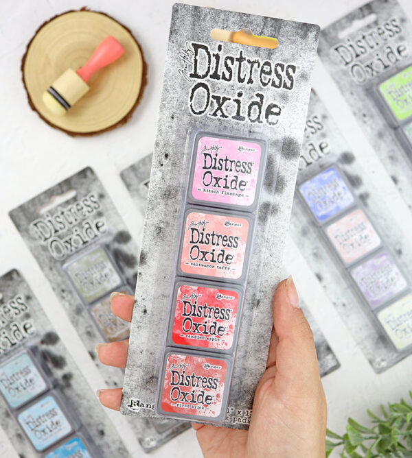 Kit mini tintas Rosados Distress Oxide de Ranger