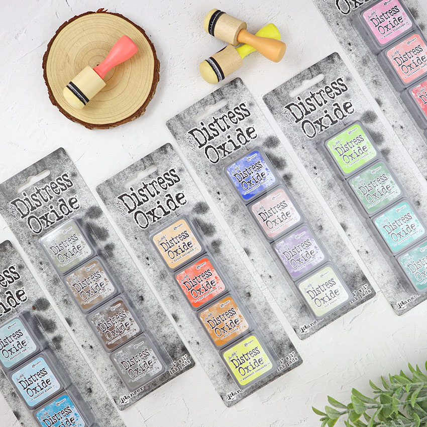 Kit mini tintas Clásicos Distress Oxide de Ranger - Imagen 3