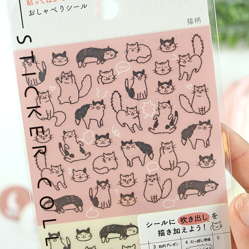 Pegatinas para agenda Gatitos comic de Midori - Imagen 2