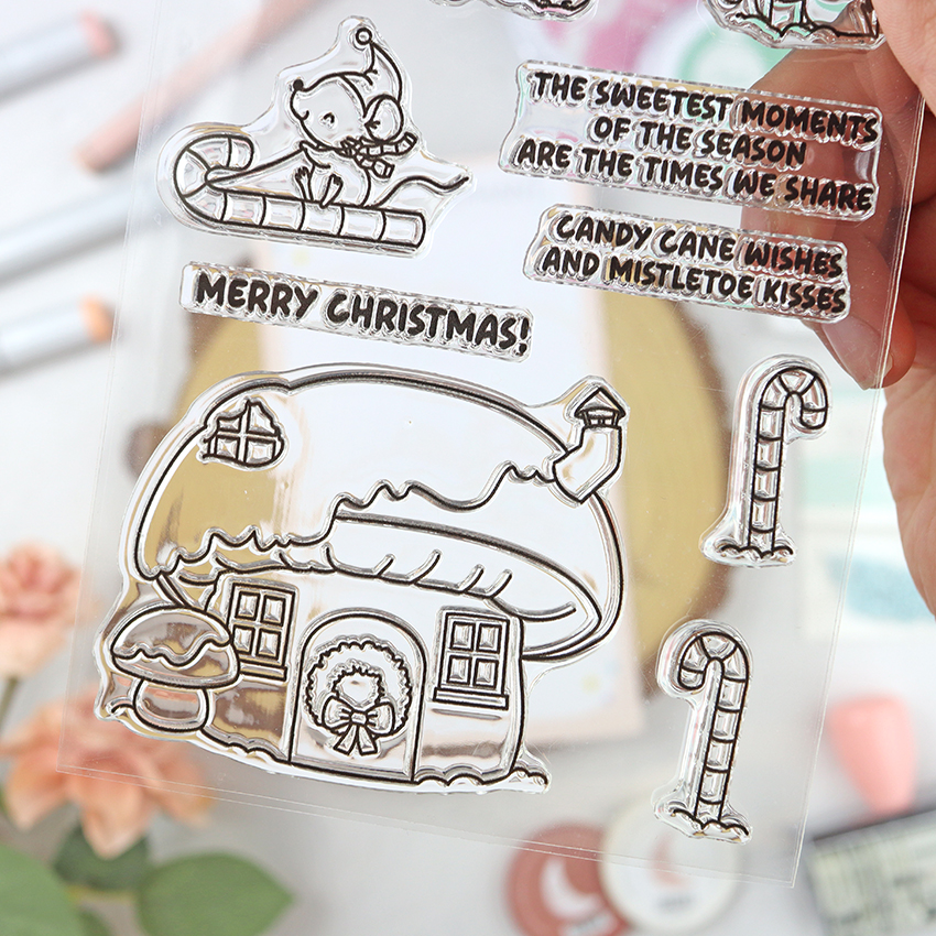 Set de sellos+troquel Candy Cane Lane de Mama Elephant - Imagen 4