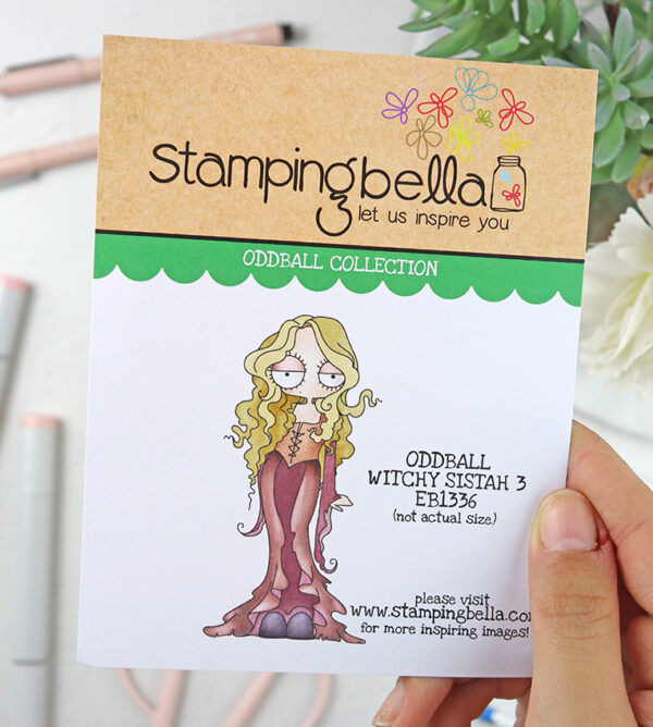 Sello Oddball Witchy Sistah 3 de Stamping Bella