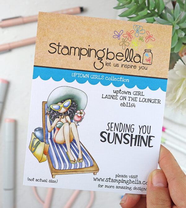 Sello Uptown Girl Lainie on the Lounger de Stamping Bella