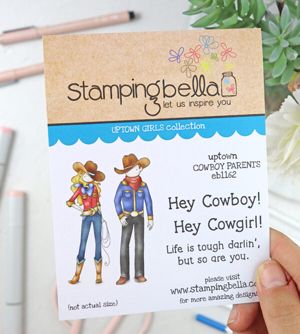 Sello Uptown Cowboy parents de Stamping Bella