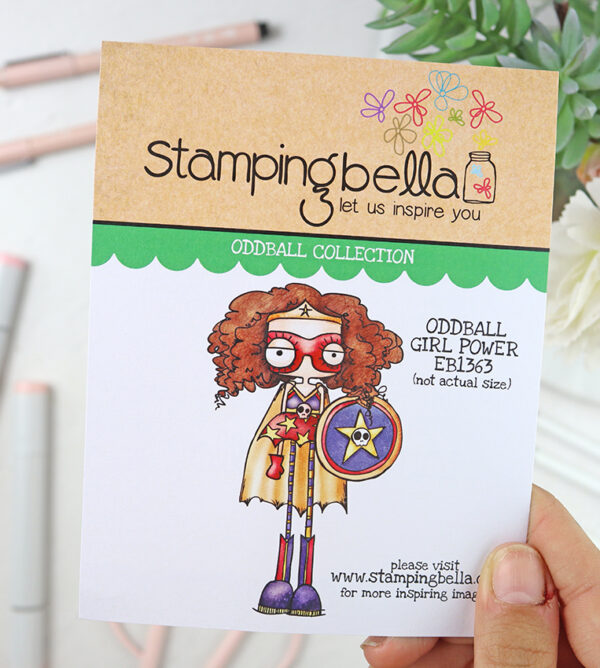 Sello Oddball Girl Power de Stamping Bella