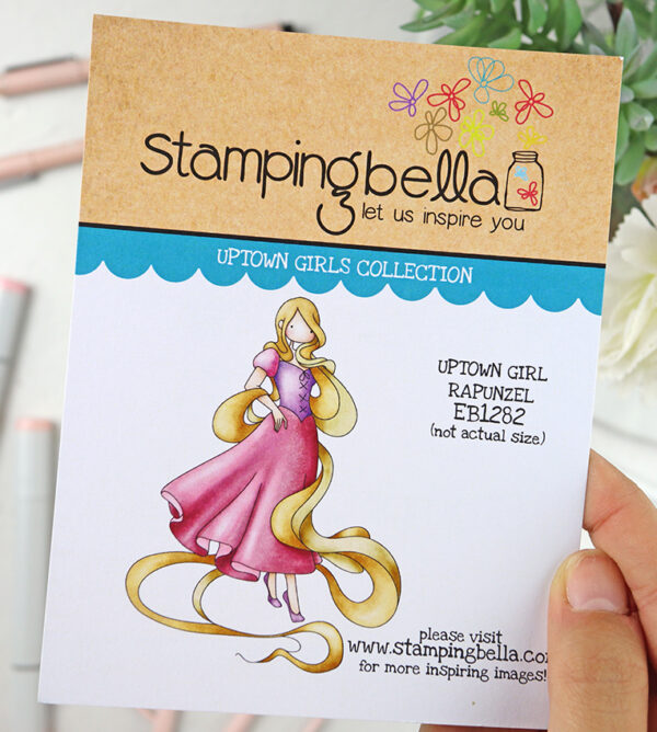 Sello Uptown Girl Rapunzel de Stamping Bella