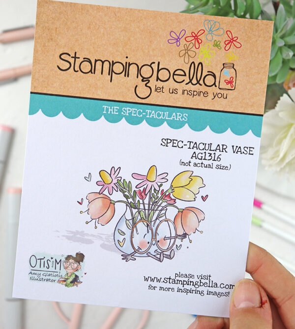 Sello Amy Glatiotis Spec-tacular Vase de Stamping Bella