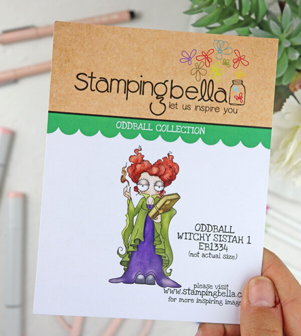 Sello Oddball Witchy Sistah 1 de Stamping Bella