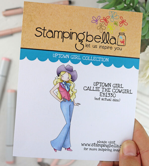 Sello Uptown Girl Callie the Cowgirl parents de Stamping Bella