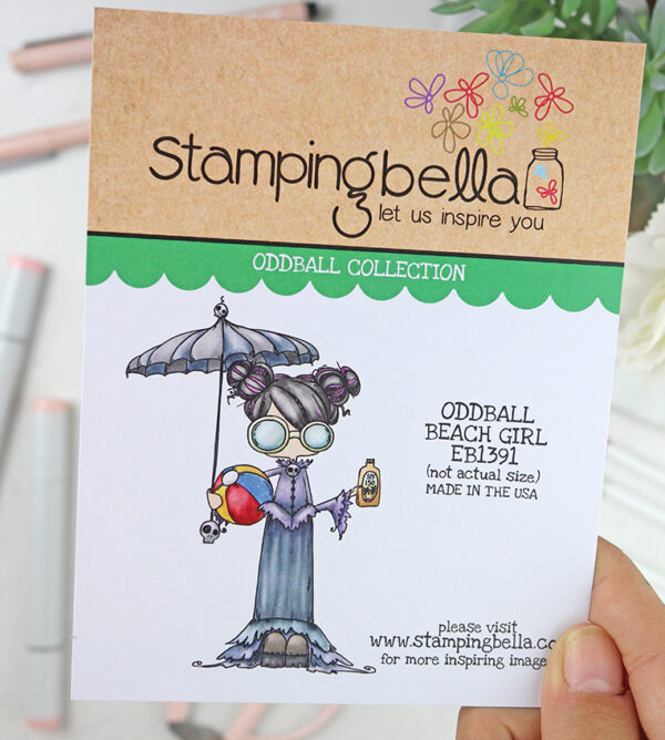 Sello Oddball Beach Girl de Stamping Bella