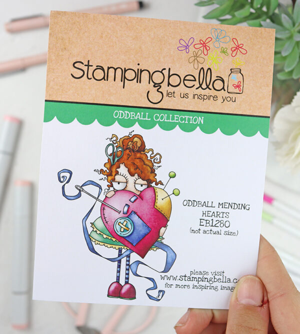 Sello Oddball Mending Hearts de Stamping Bella