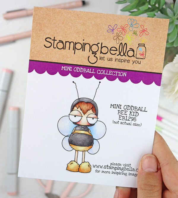 Sello Mini Odball Bee Kid de Stamping Bella