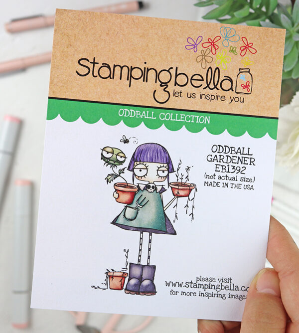 Sello Oddball Gardener de Stamping Bella