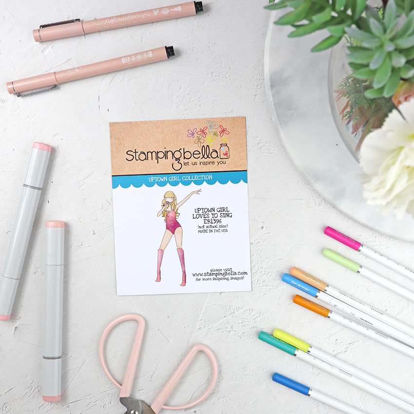 Sello Uptown Girl Loves to sing de Stamping Bella - Imagen 3
