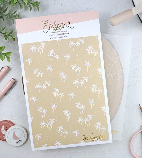 Carpeta de emboss Palm Beach de Lora Bailora