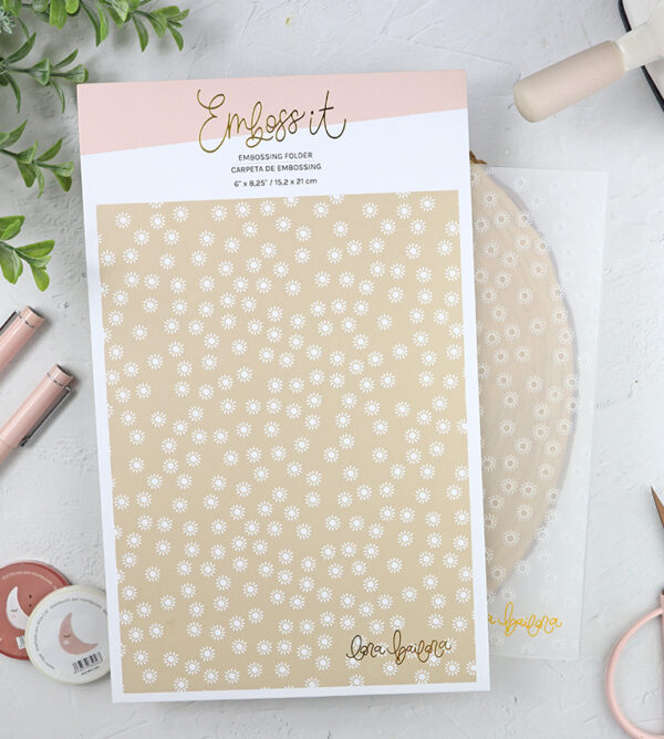 Carpeta de emboss Soles de Lora Bailora