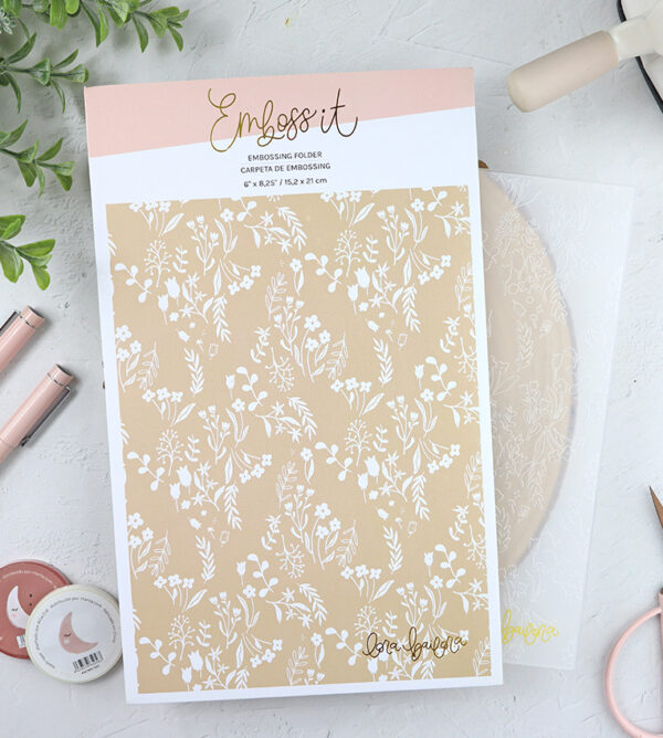 Carpeta de emboss Flores Vintage de Lora Bailora