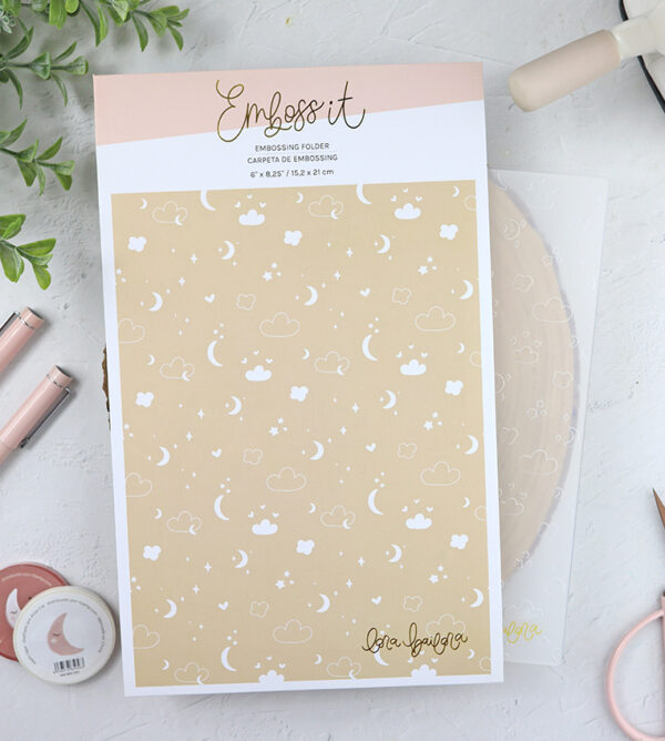 Carpeta de emboss Cielo estrellado de Lora Bailora