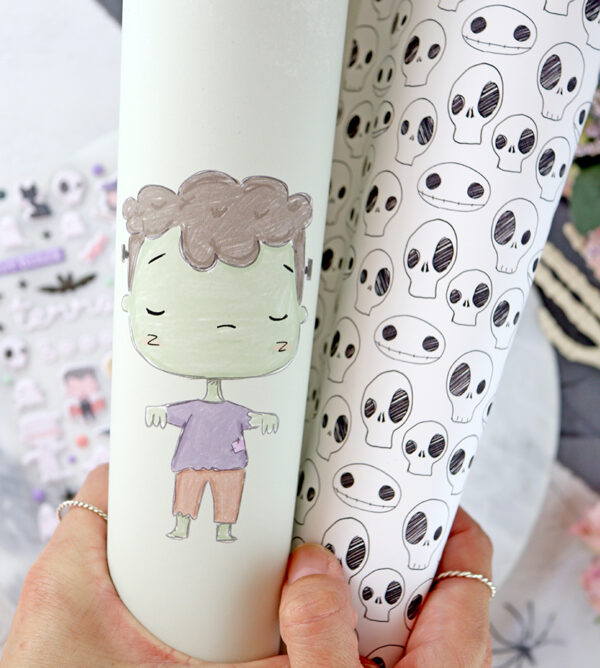 Papel laminado Frankeira de Cute Halloween | Alúa Cid