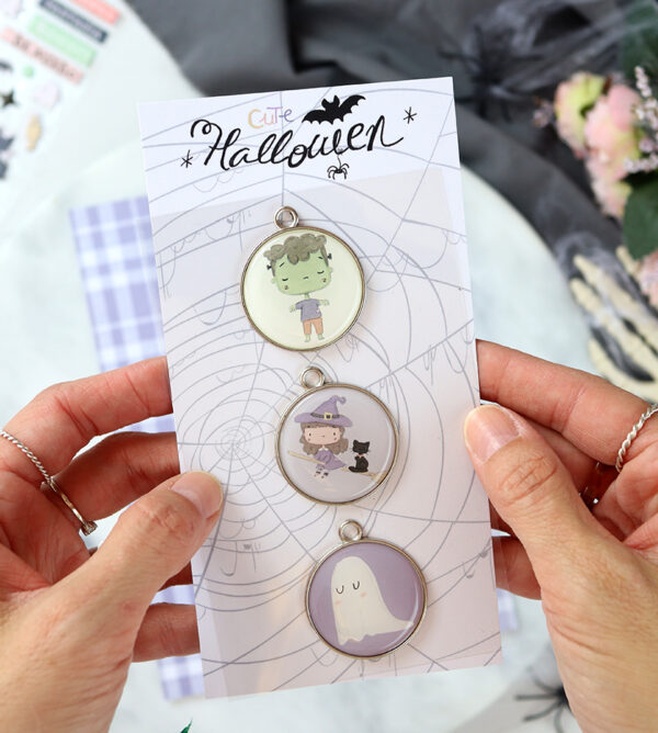 Charms metálicos Cute Halloween de Alúa Cid