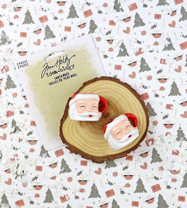 Mini tacitas Papa Noel de Tim Holtz