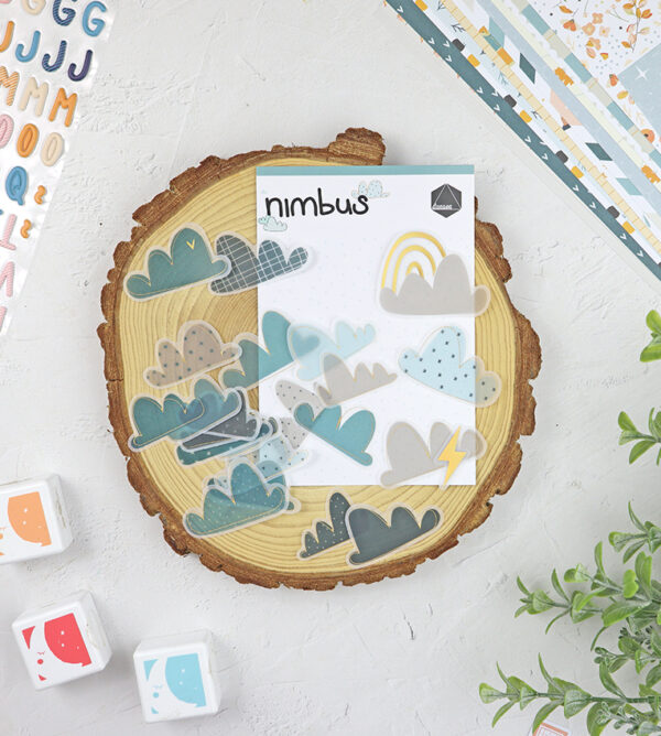 Troquelados vellum con foil Nimbus de Dunaon