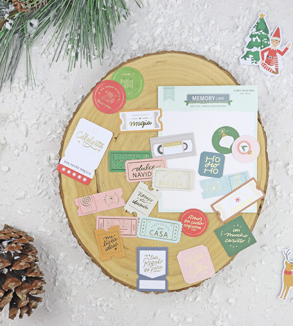 Troquelados con foil Memory Lane de Lora Bailora