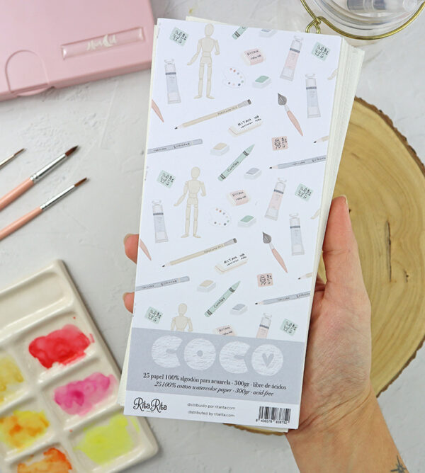 Papel DL 100% algodón para acuarela de COCO