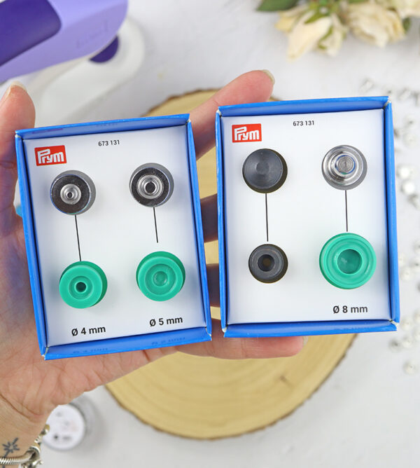 Set de herramientas para ojales con arandelas 4, 5 y 8 mm de Prym