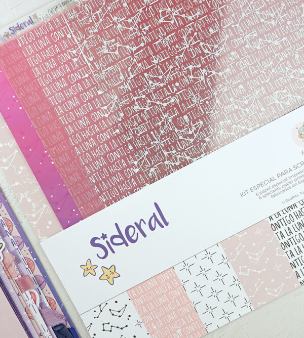 Kit de papeles especiales Sideral de Garbancita Alicia