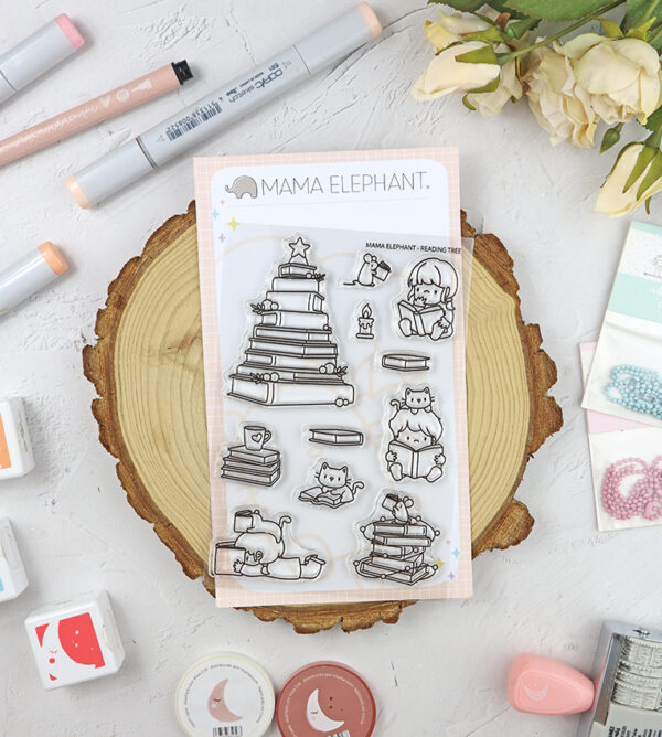 Set de sellos Reading Tree de Mama Elephant