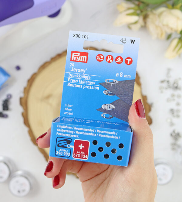 Set de 20 Botones de presión Jersey 8 mm de Prym