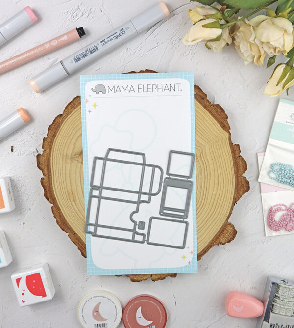 Set de troqueles Docket lil Atc Box de Mama Elephant