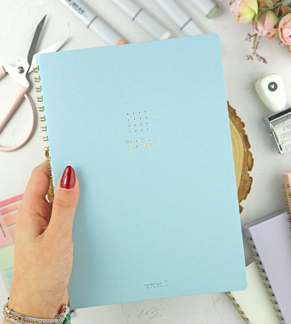 Cuaderno A5 punteado Azul de Midori