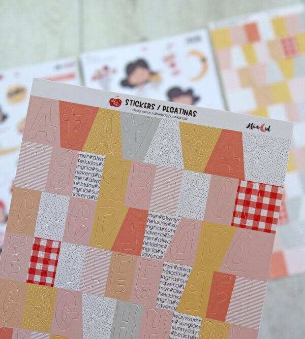 Set de pegatinas Abc Picnic