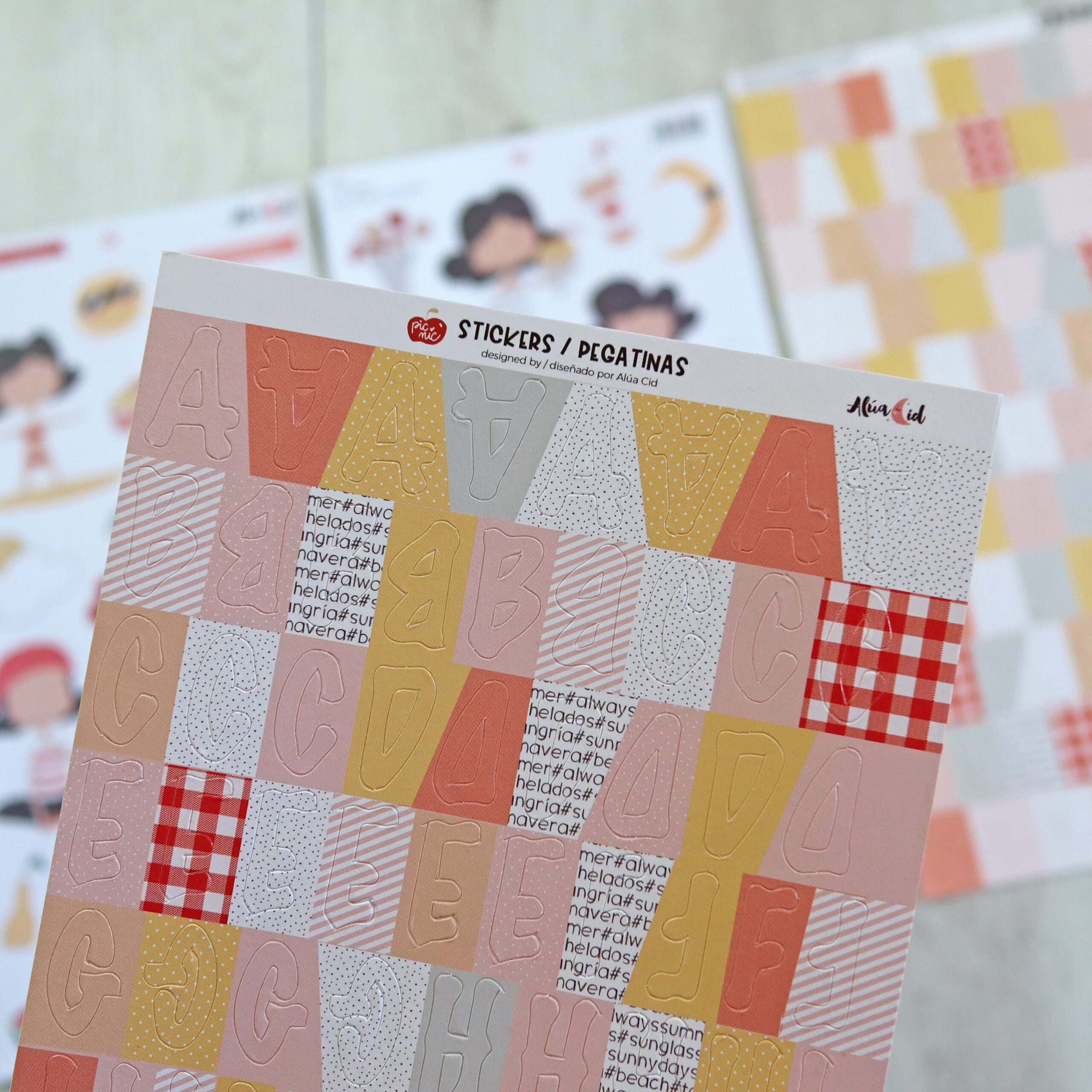 Set de pegatinas Abc Picnic