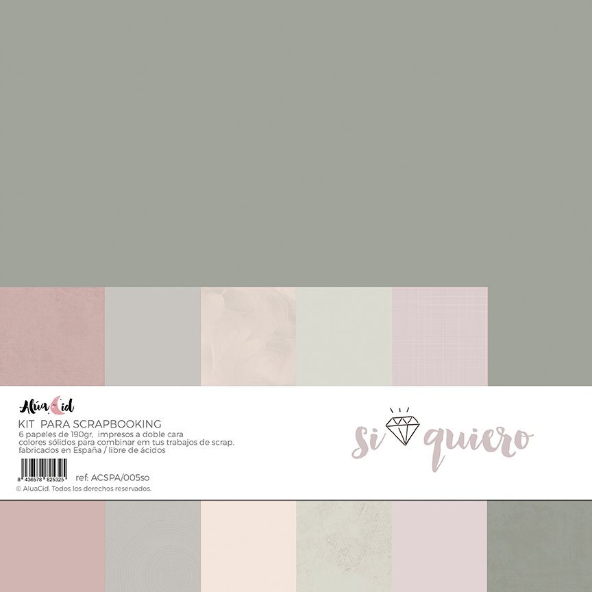 Kit de papeles sólidos de Sí quiero - Imagen 4