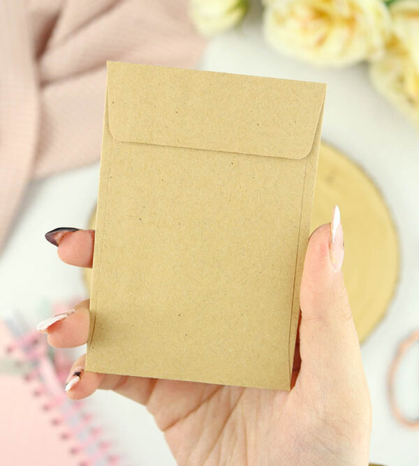 Mini sobre Vertical kraft reciclado