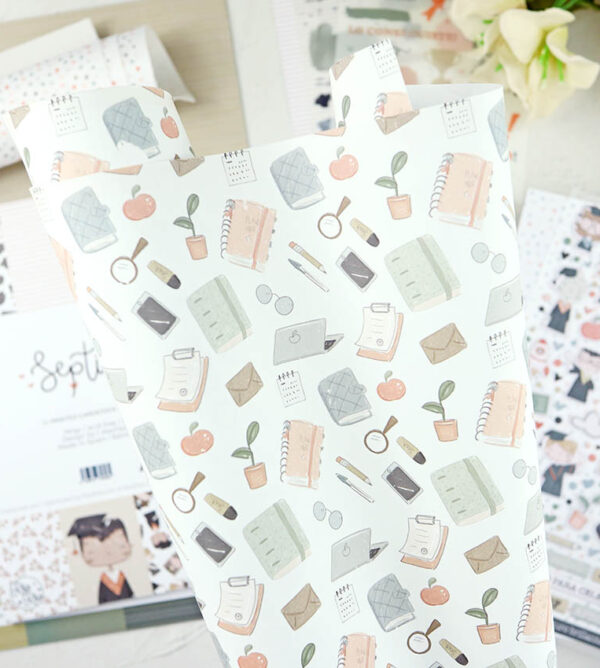 Papel laminado Mi escritorio de Septiembre | Alúa Cid