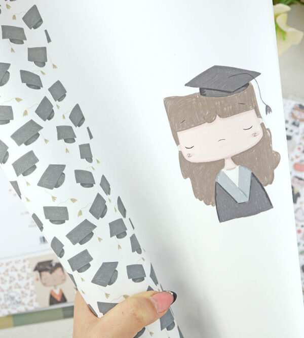 Papel laminado Graduada de Septiembre | Alúa Cid