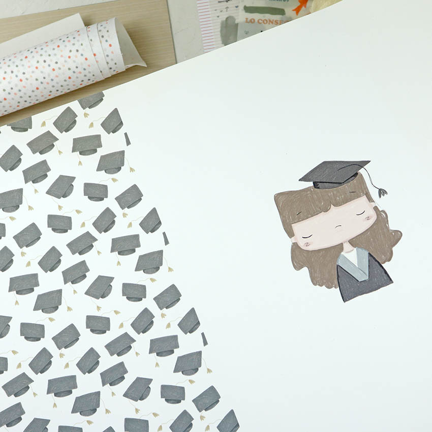 Papel laminado Graduada de Septiembre | Alúa Cid - Imagen 2